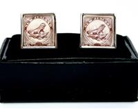 Tuatara New Zealand  Postage Stamp Cufflinks Square