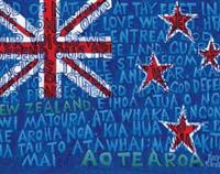 Aotearoa NZ Flag Print by Timo Rannali