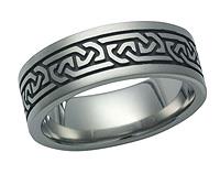 Titanium Celtic Ring 5601