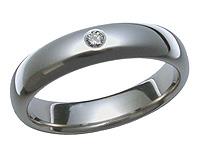 Titanium Diamond Ring 5153