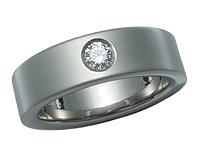 Titanium Diamond Ring 5167