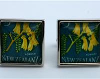 Kowhai New Zealand  Postage Stamp Cufflinks