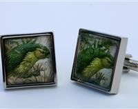 Kakapo 1986 New Zealand Postage Stamp cufflinks