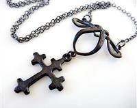 FunkyGlam Gothic Cross Pendant.