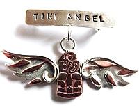 Tiki Angel Brooch