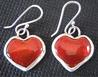 Red Heart Earrings