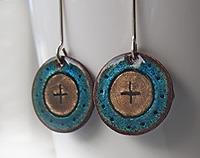 Enamelled Earrings