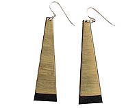 Triangle Tower Earrings - plain