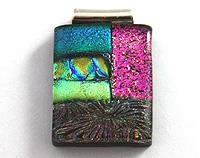 Dichroic Mosaic Pendant - Landscape