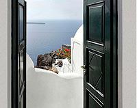 Fira Open Door - Canvas Print