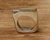 Sterling Silver & 18k Gold Ring