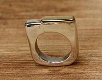 Sterling Silver & 18k Gold Ring