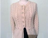 Cable cardigan - cream