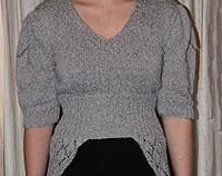 Grey Peplum Top