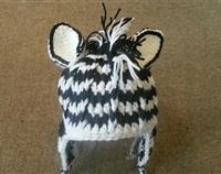Crochet Zebra Hat