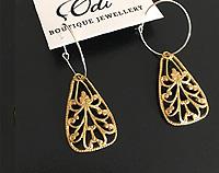 Vintage Filigree on hoops