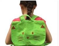 KIDS BACKPACK - GREEN CAT