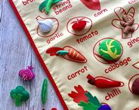 VEGETABLE FABRIC WALL CHART