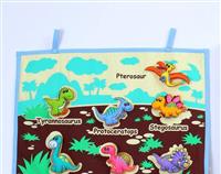 DINOSAUR FABRIC WALL CHART