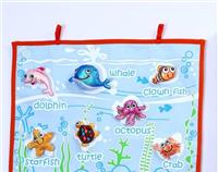 SEA CREATURES WALL FABRIC CHART