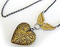 Brass Winged Locket