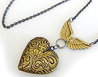 Brass Winged Locket