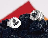 Black Stud Earrings