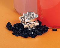 Black tile rings