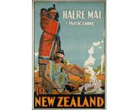 Haere Mai Vintage NZ Travel Poster