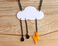 Acrylic Cloud Necklace