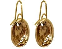 Gold Baby Paua Earrings