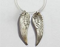 Pure silver Angel wings necklace