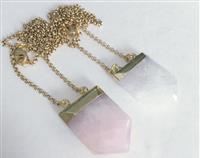Gemstone Point Necklace your choice of stone