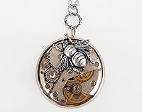 Funky Steampunk Inspired Pendant - The Bumble Bee