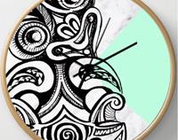 Mint Tiki Clock