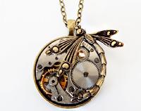 Art Deco Dragonfly Watch Pendant - Timeless Relic