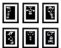 Gothic Skull Collection - 6 x Signed Prints