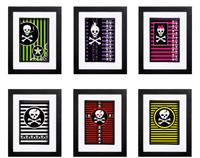 Skulls & Stripes Collection - 6 x Signed Prints