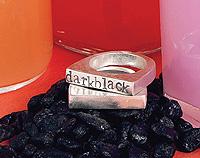 Darkblack stacker ring